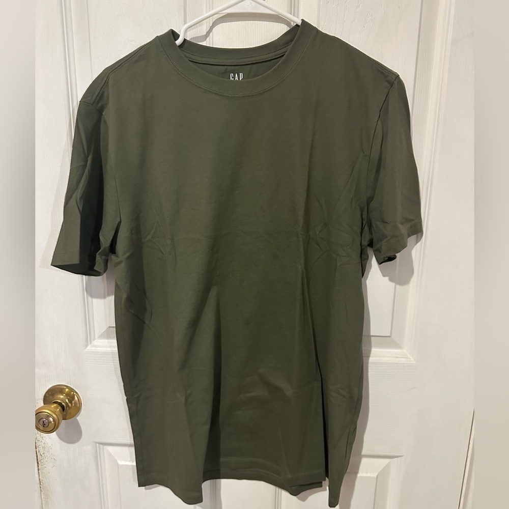 Men’s Dark Green Plain Gap T-shirt